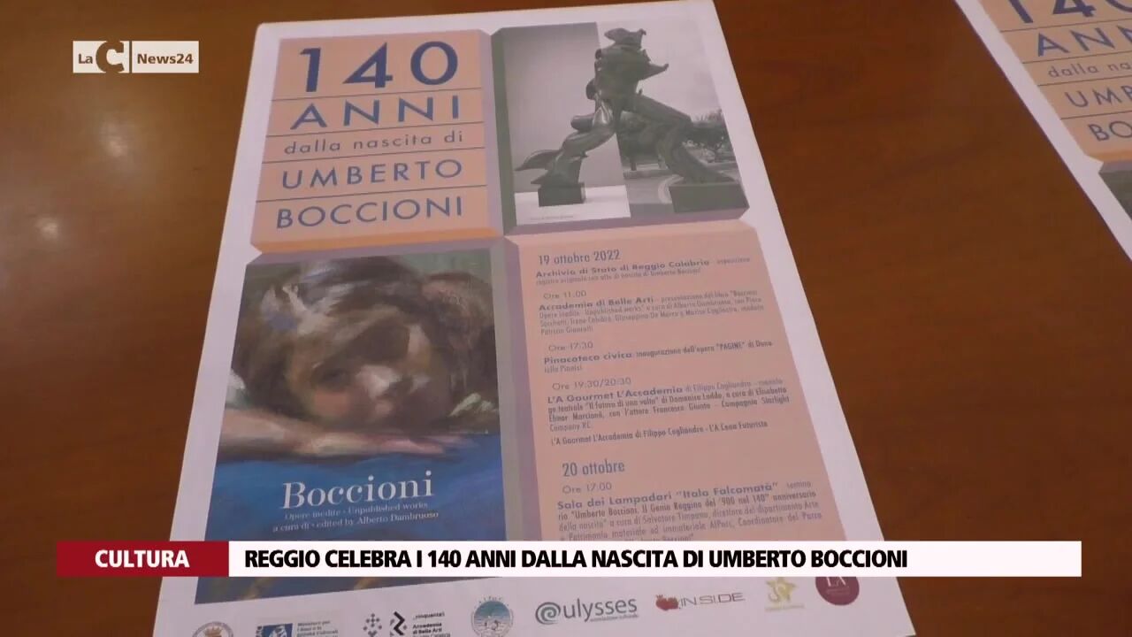 Reggio celebra i 140 anni dalla nascita di Umberto Boccioni