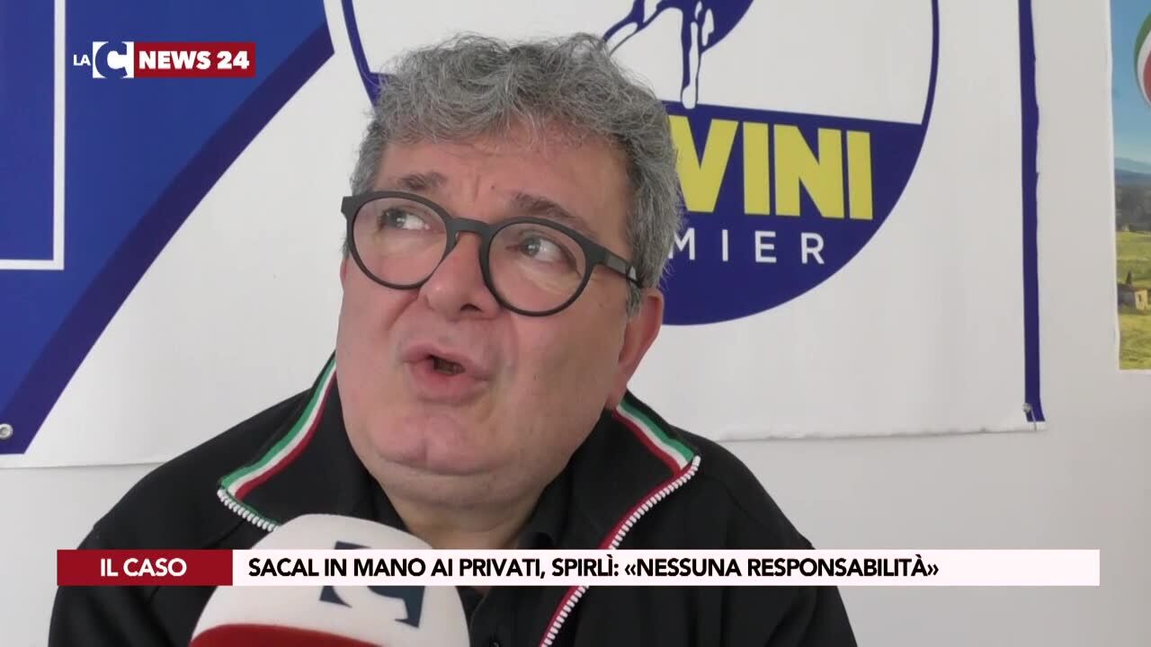 Sacal in mano ai privati, Spirlì: «Nessuna responsabilità»
