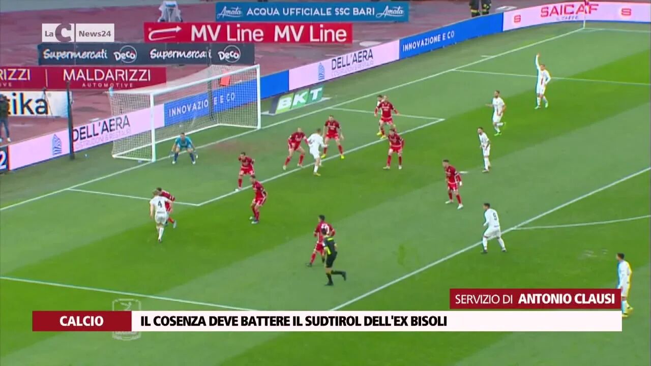 Il Cosenza deve battere il Sudtirol dell'ex Bisoli