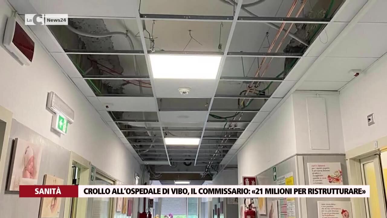 Dopo il crollo del controsoffitto parla il commissario: «Entro il 2026 lavori di messa in sicurezza con 21 milioni del Pnrr»