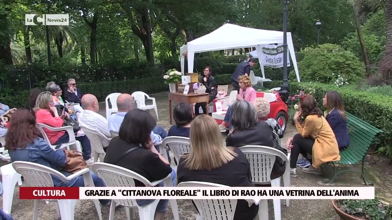 Grazie a "Cittanova Floreale" il libro di Rao ha una vetrina dell'anima