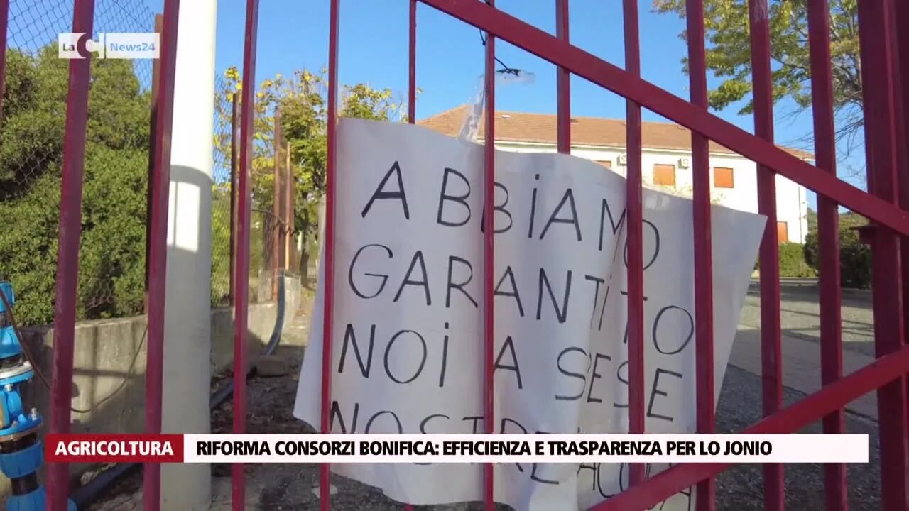 Riforma Consorzi bonifica: efficienza e trasparenza per lo Jonio