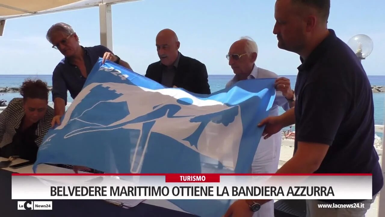 Belvedere Marittimo ottiene la bandiera azzurra