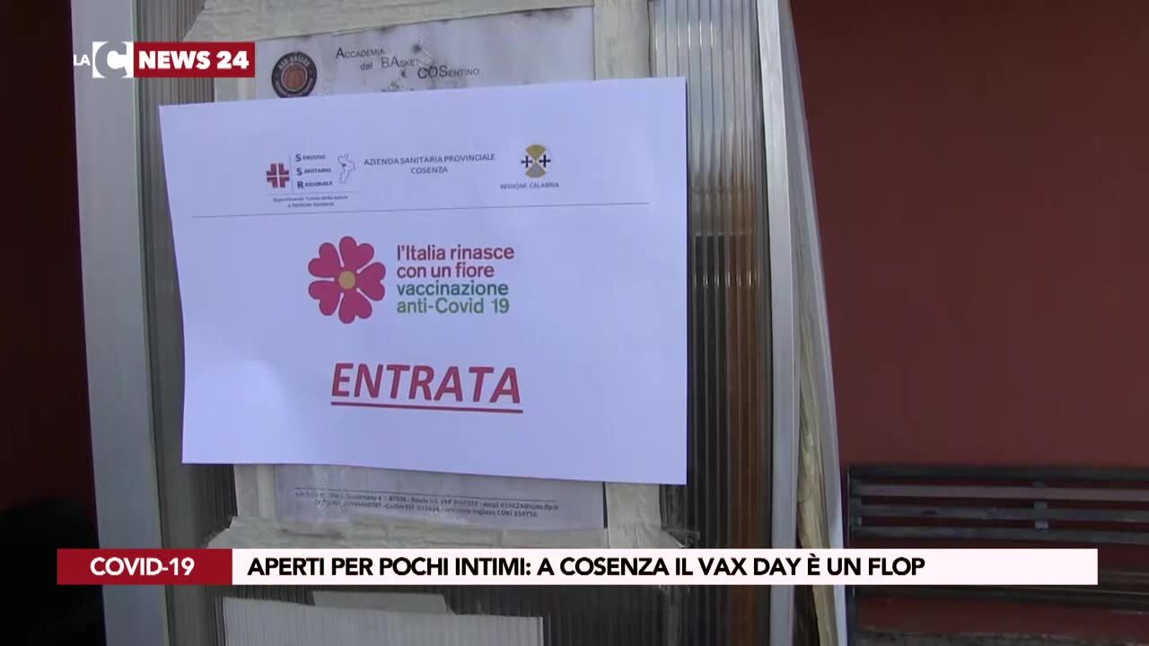Cosenza, il vax day è un flop: poche adesioni