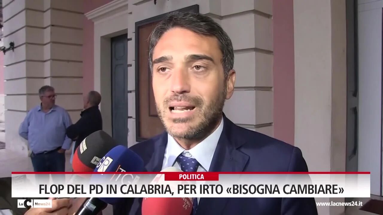 Flop del PD in Calabria, per Irto "bisogna cambiare"