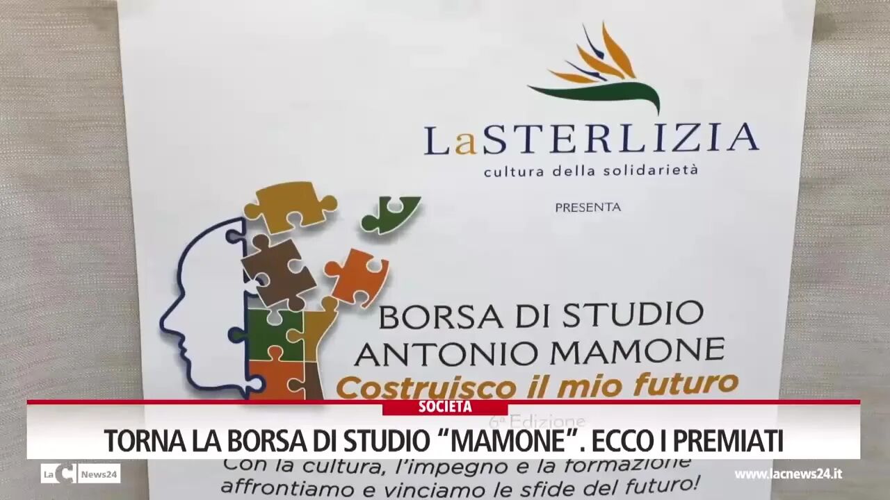 Torna la borsa di studio “Mamone”. Ecco i premiati