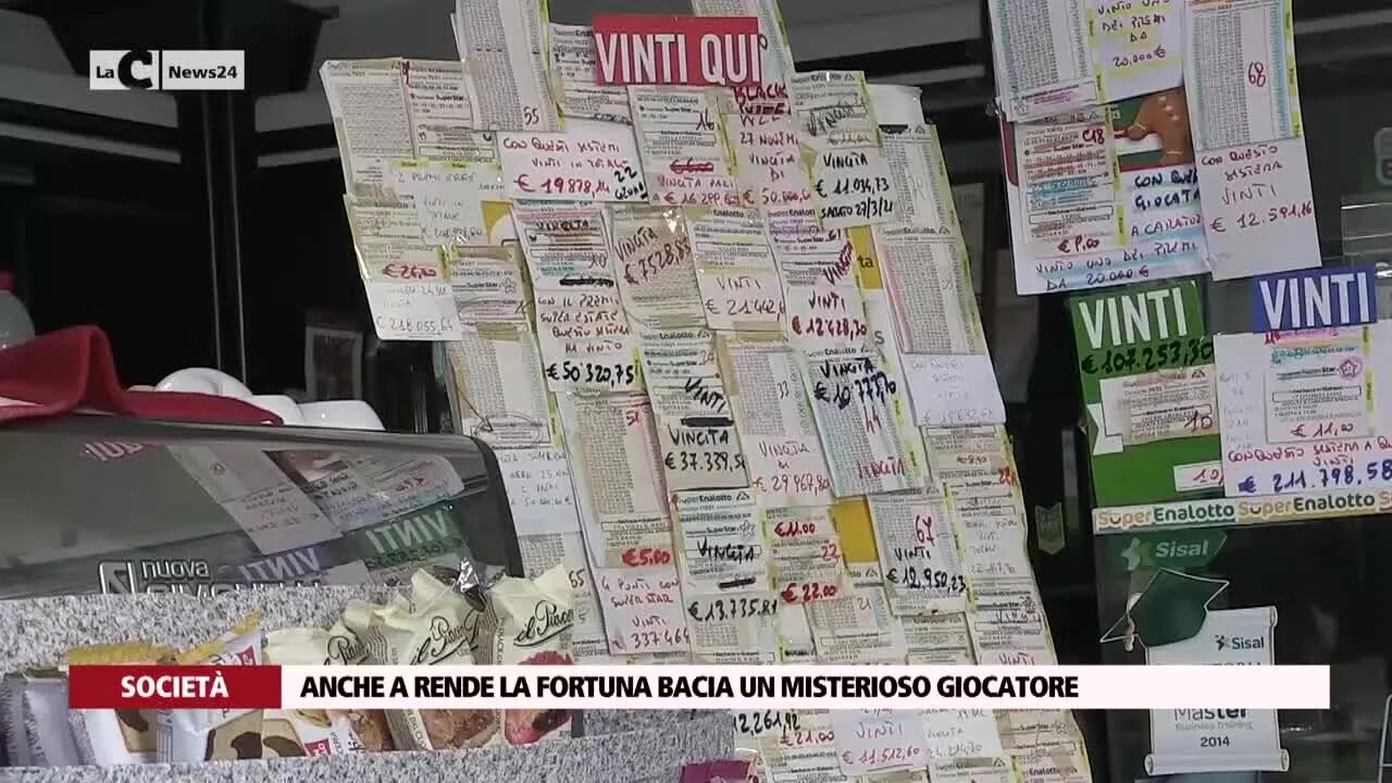 Anche a Rende la fortuna bacia un misterioso giocatore