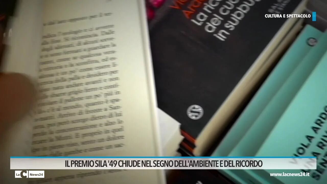 RUBRICA CULTURA E SPETTACOLO_IL PREMIO SILA NEL SEGNO DELL'AMBIENTE E DEL RICORDO_27 GIUGNO