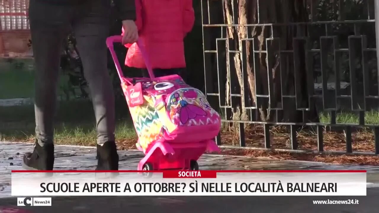 Scuole aperte a Ottobre? Sì nelle località balneari