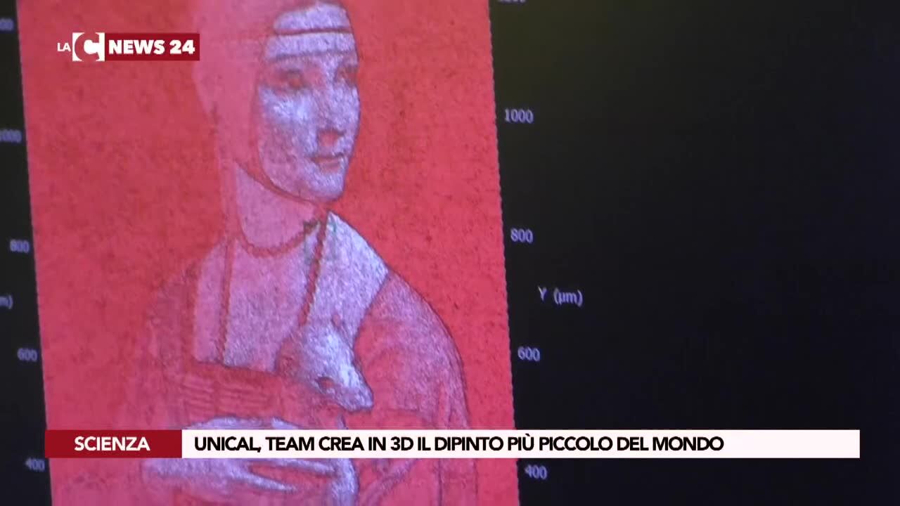 Team Unical e Cnr crea in 3d il dipinto più piccolo del mondo