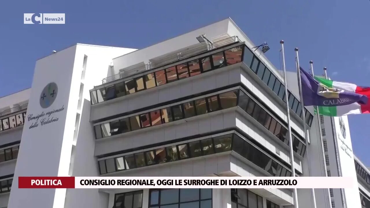 Consiglio regionale, oggi le surroghe di Loizzo e Arruzzolo