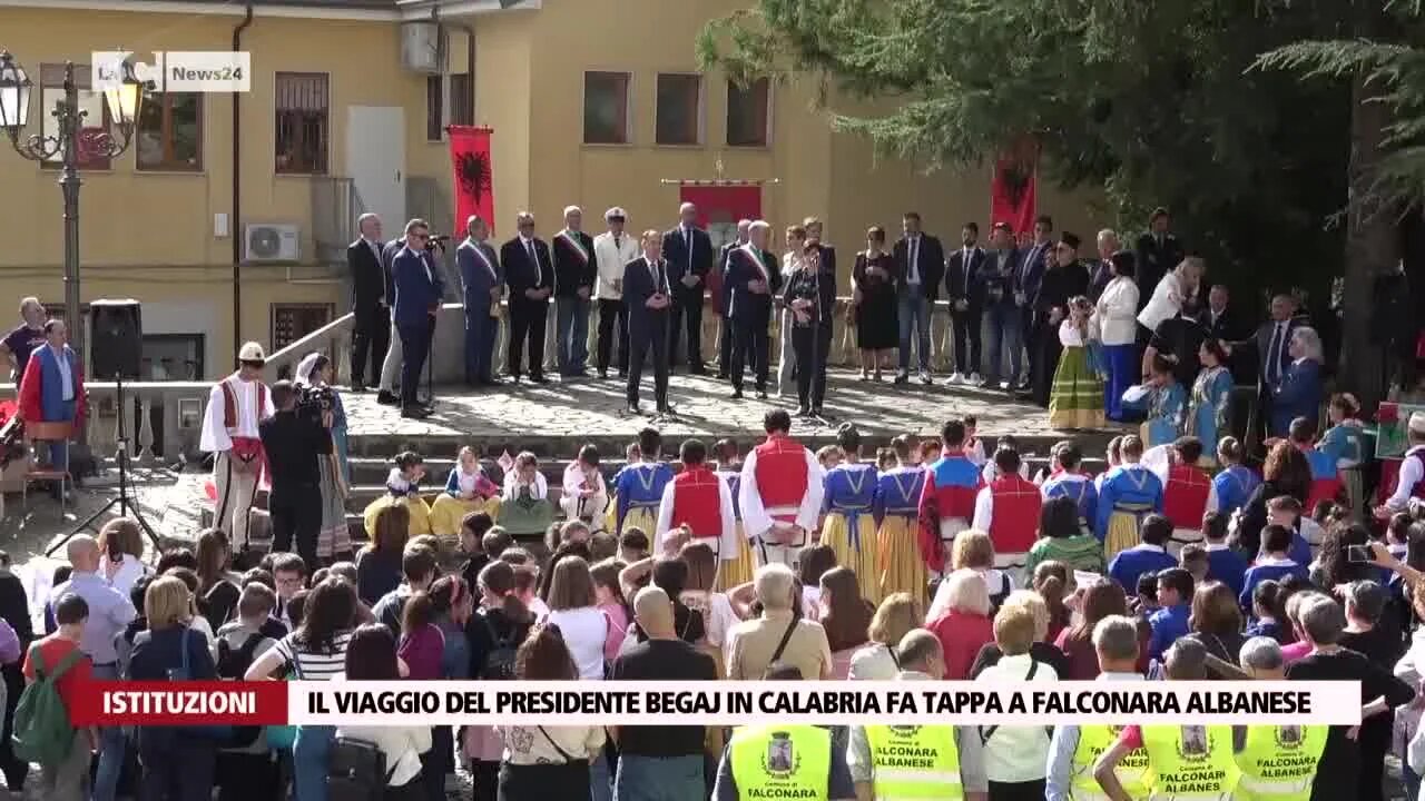 Il viaggio del presidente Begaj in Calabria fa tappa a Falconara Albanese