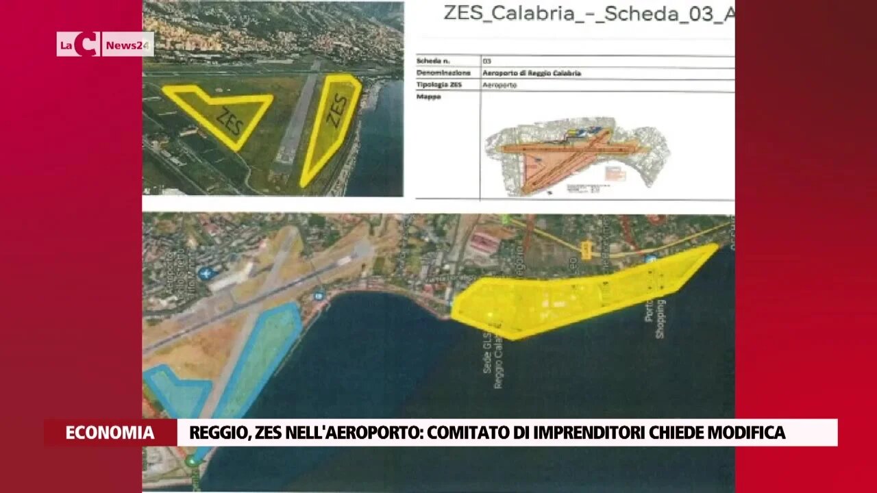 Reggio, Zes nell'aeroporto: comitato di imprenditori chiede modifica