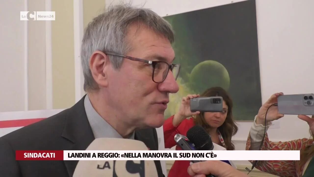 Landini a Reggio: «Nella manovra il Sud non c’è»
