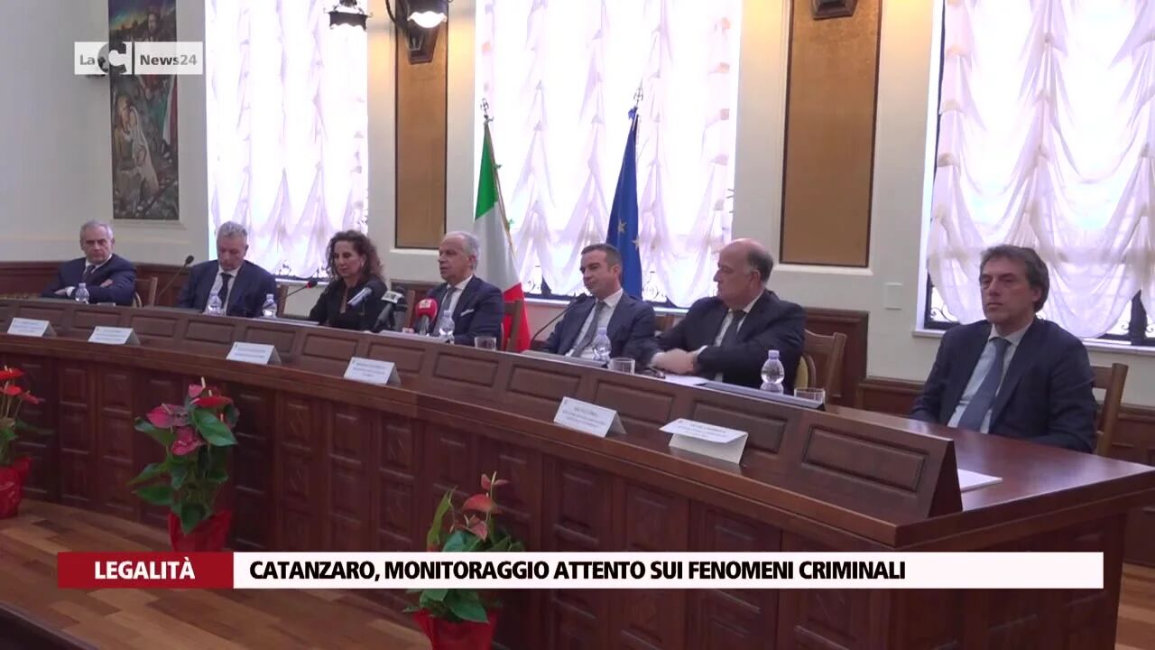 Catanzaro, monitoraggio attento sui fenomeni criminali