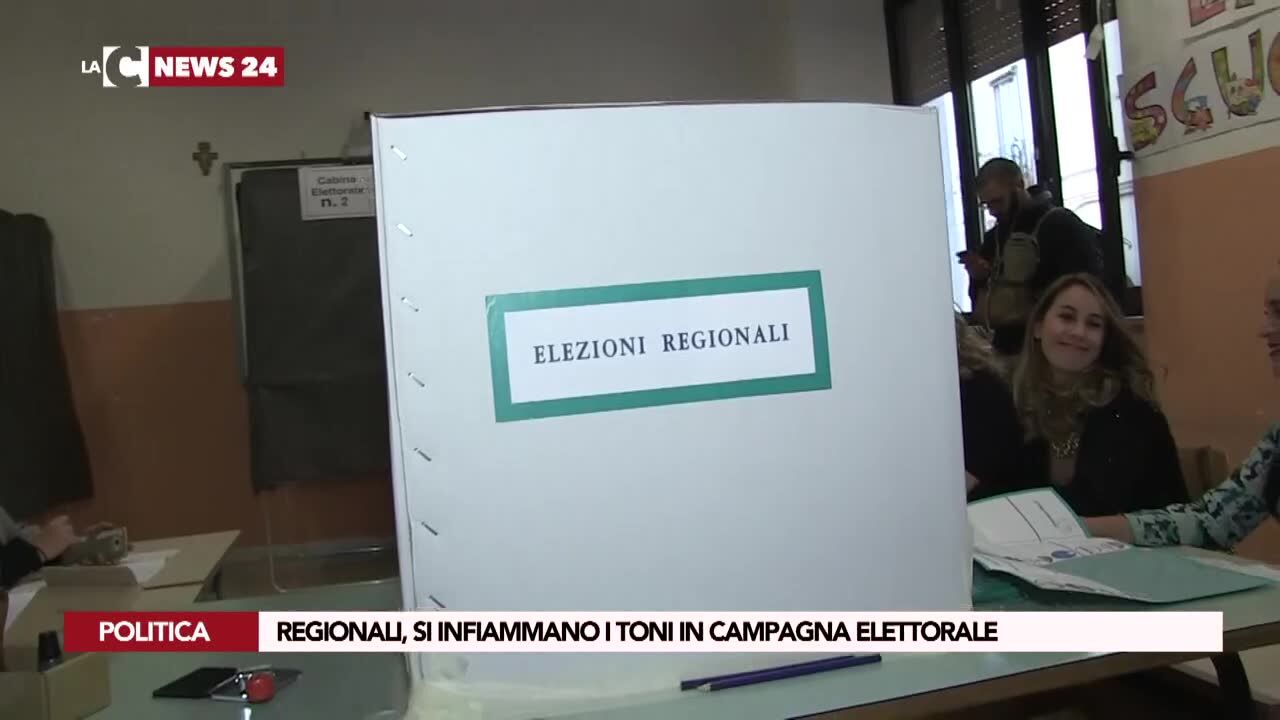 Regionali, si infiammano i toni in campagna elettorale