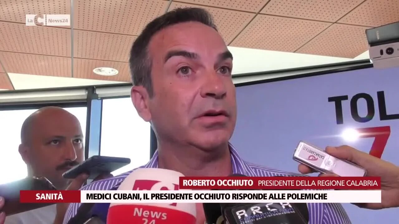 Medici cubani, il presidente Occhiuto risponde alle polemiche