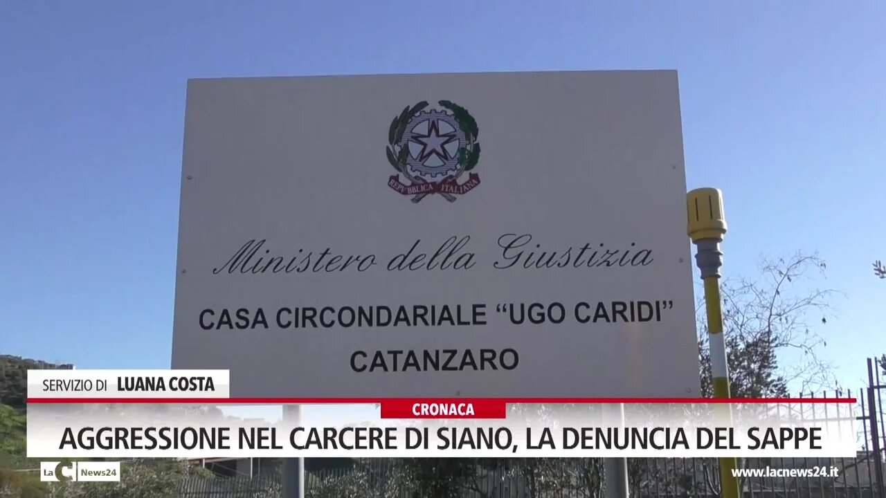 Aggressione nel carcere di Siano, la denuncia del Sappe