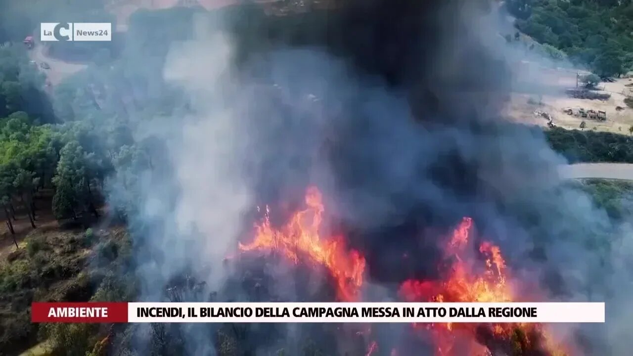 Incendi, il bilancio della campagna messa in atto dalla Regione