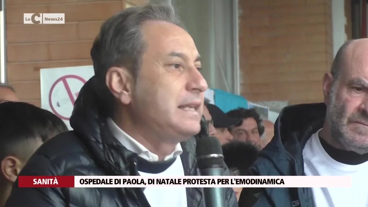 Ospedale di Paola, Di Natale protesta per l'emodinamica