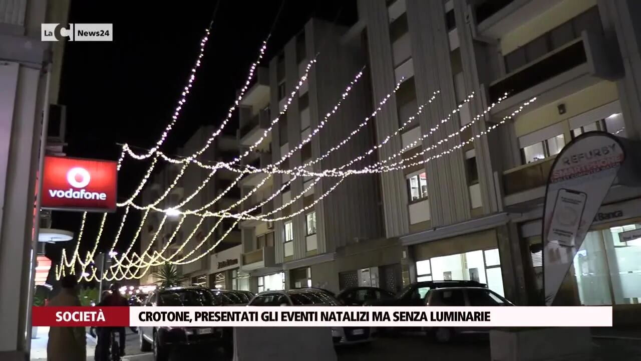Crotone, presentati gli eventi natalizi ma senza luminarie