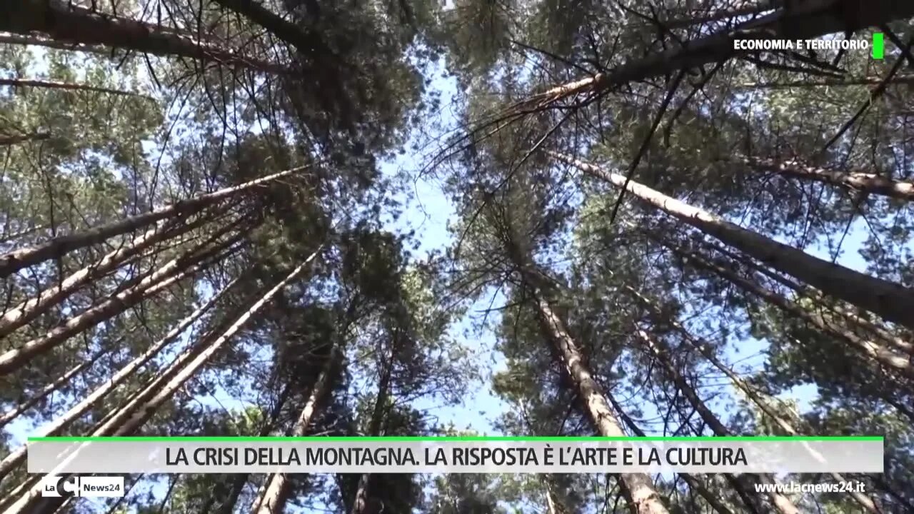 Rubrica tg Economia - La crisi della montagna:  la risposta è l'arte e la cultura