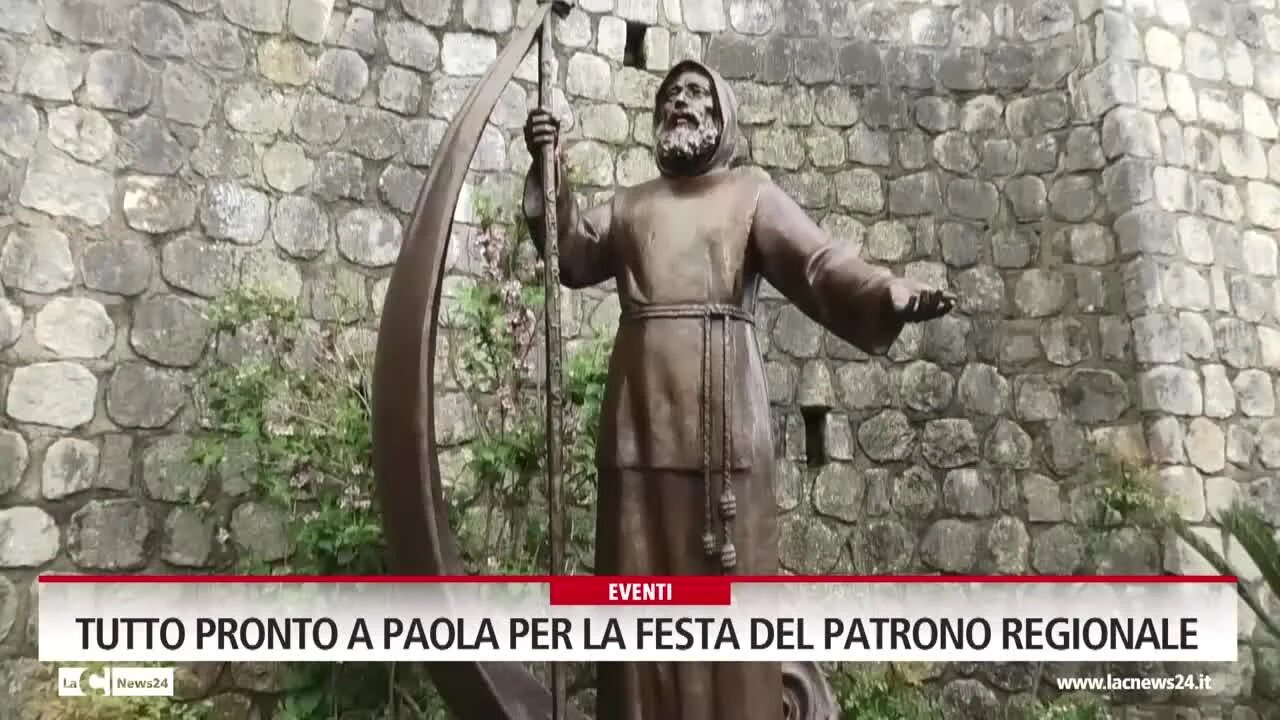 Tutto pronto a Paola per la festa del Patrono regionale