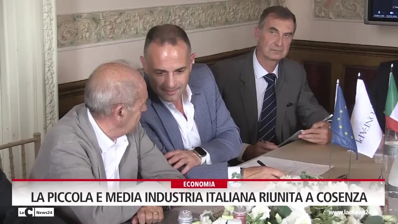 La piccola e media industria italiana riunita a Cosenza