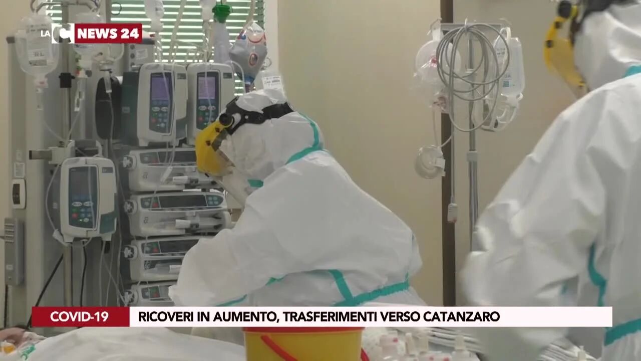 Ricoveri in aumento, trasferimenti verso Catanzaro