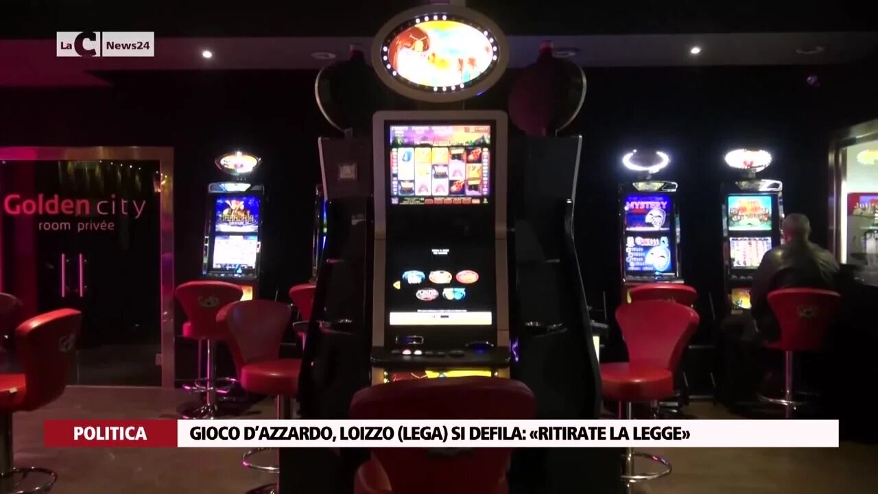 Gioco d’azzardo, Loizzo (Lega) si defila, «ritirate la legge»