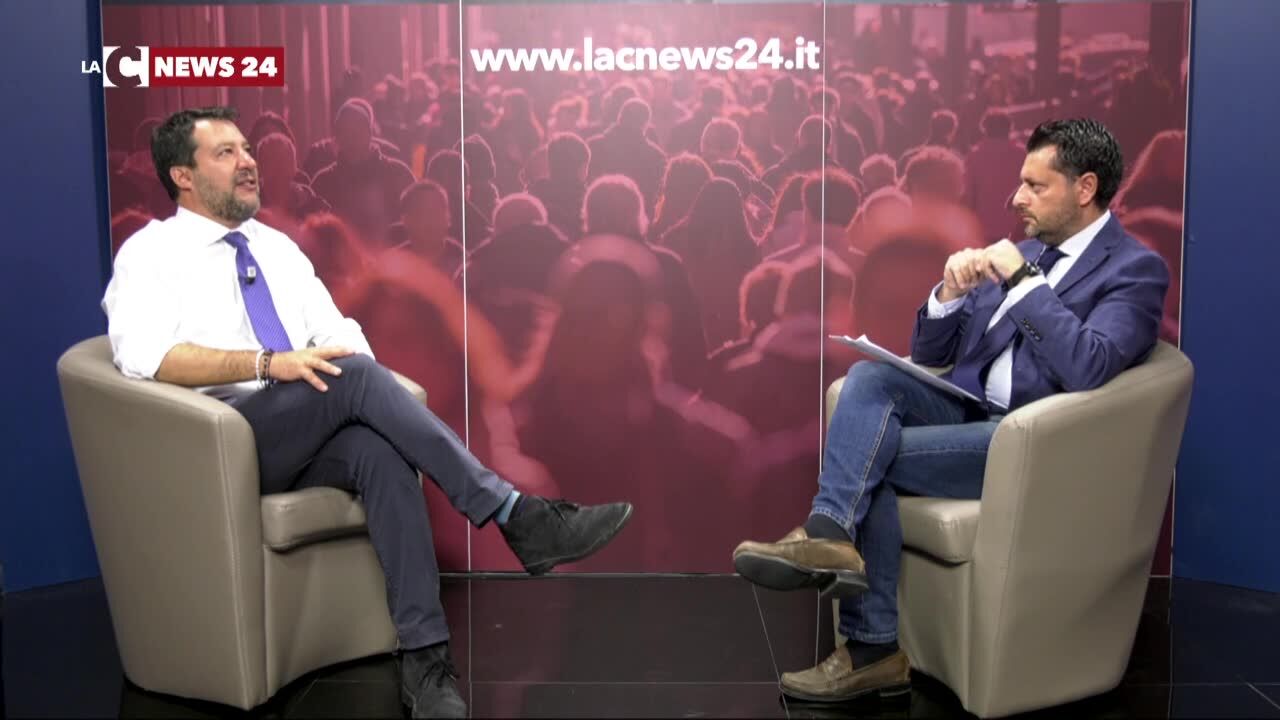 Matteo Salvini a tutto campo: ecco perché la Calabria è strategica per il resto del Paese