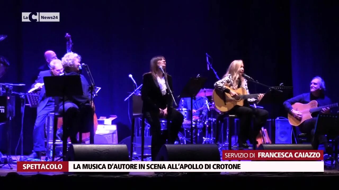 La musica d’autore in scena all’Apollo di Crotone