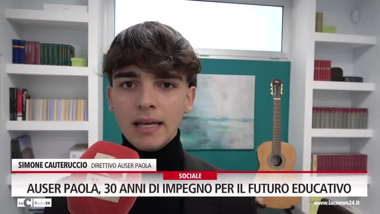 Auser Paola, 30 anni di impegno per il futuro educativo