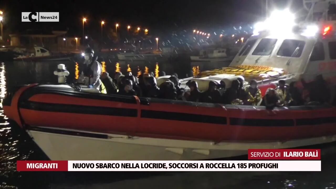 Nuovo sbarco nella Locride, soccorsi a Roccella 185 profughi