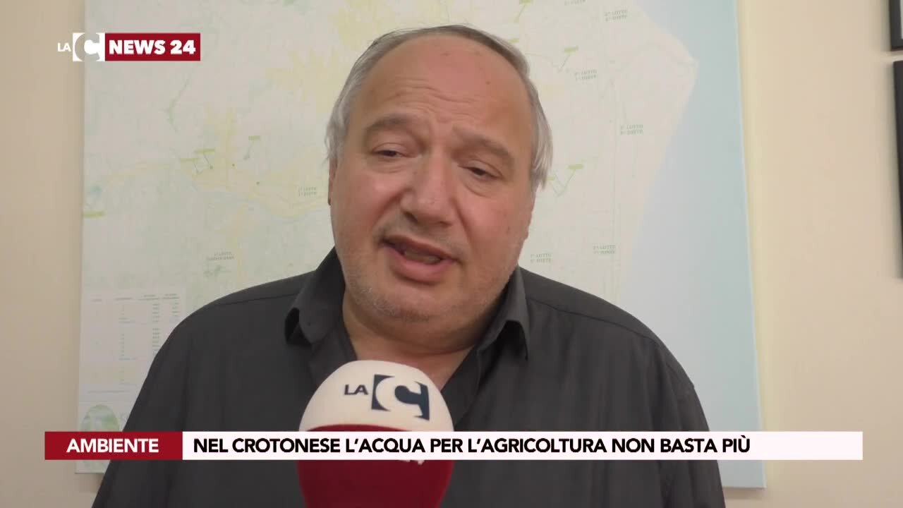 Nel Crotonese l’acqua per l’agricoltura non basta più