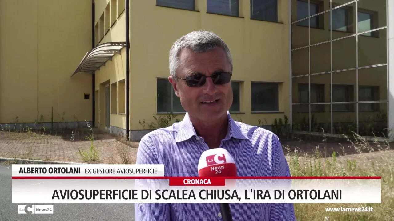 Aviosuperficie di Scalea chiusa, l'ira di Ortolani