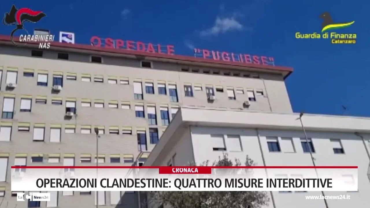 Operazioni clandestine:  quattro misure interdittive