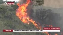 Ancora incendi: attivi 45 roghi in Calabria