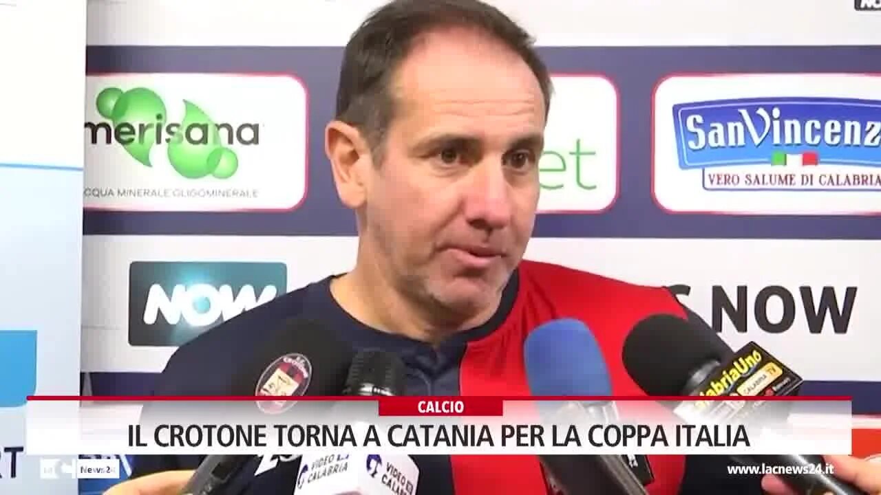 Il Crotone torna a Catania per la Coppa Italia