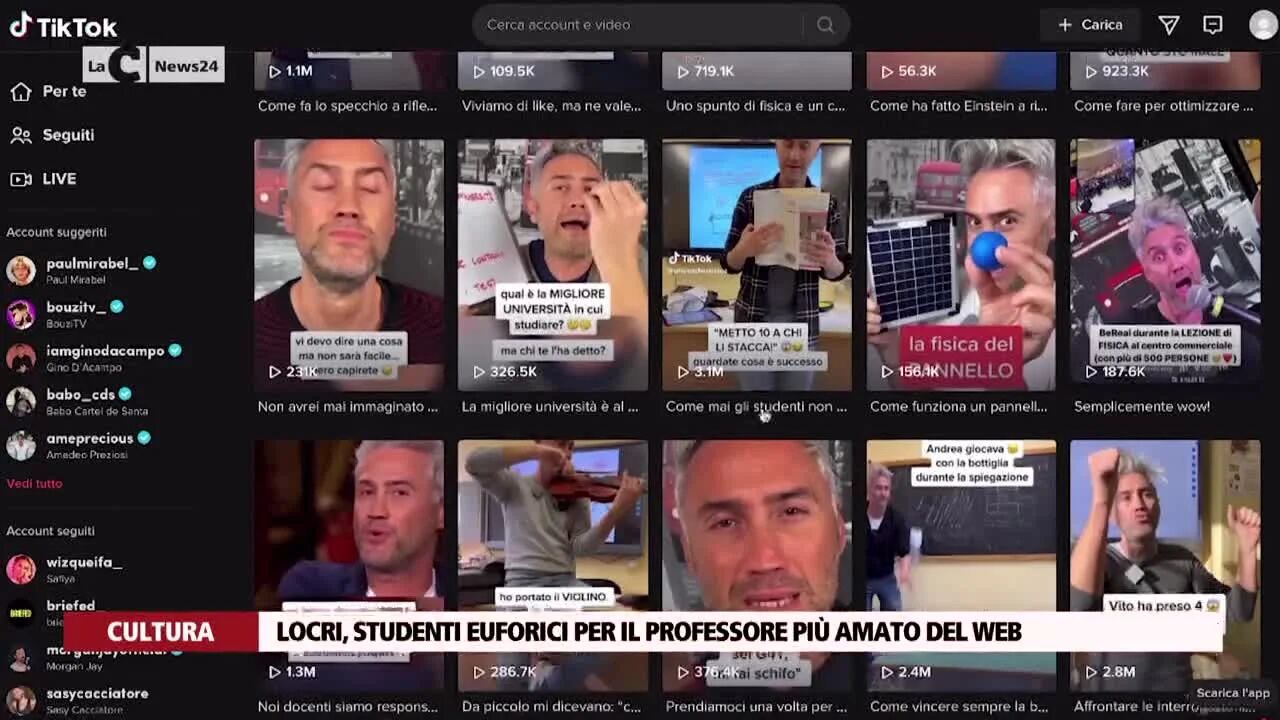 Locri, studenti euforici per il professore più amato del web