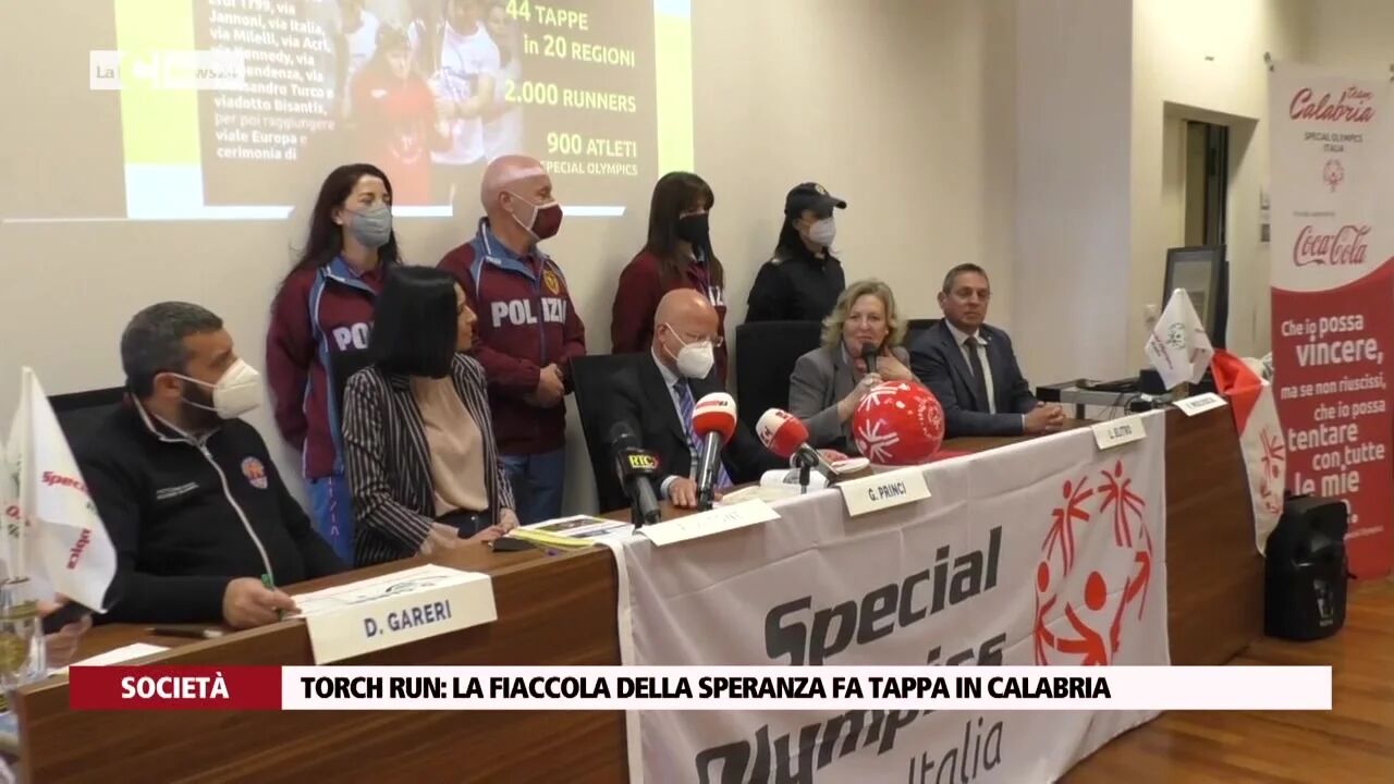 Torch run: la fiaccola della speranza fa tappa in Calabria