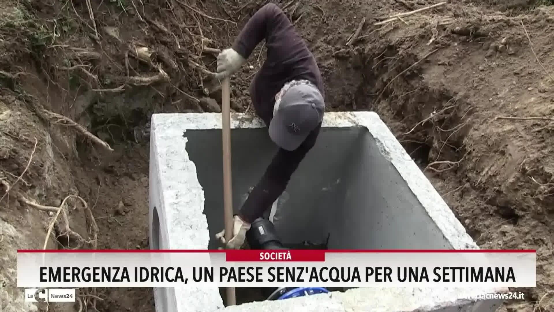 Emergenza idrica, un paese senz acqua per una settimana