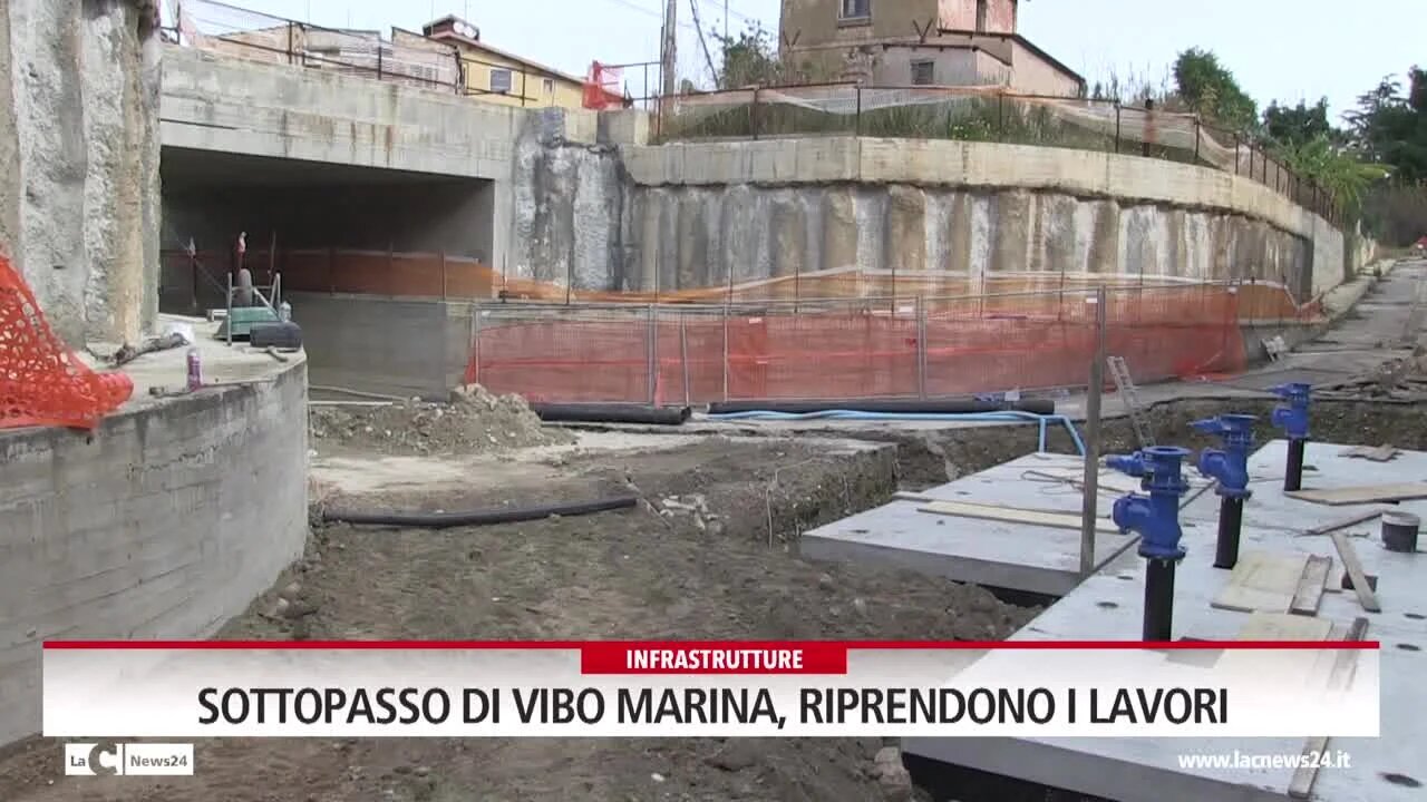 Sottopasso di Vibo Marina, riprendono i lavori