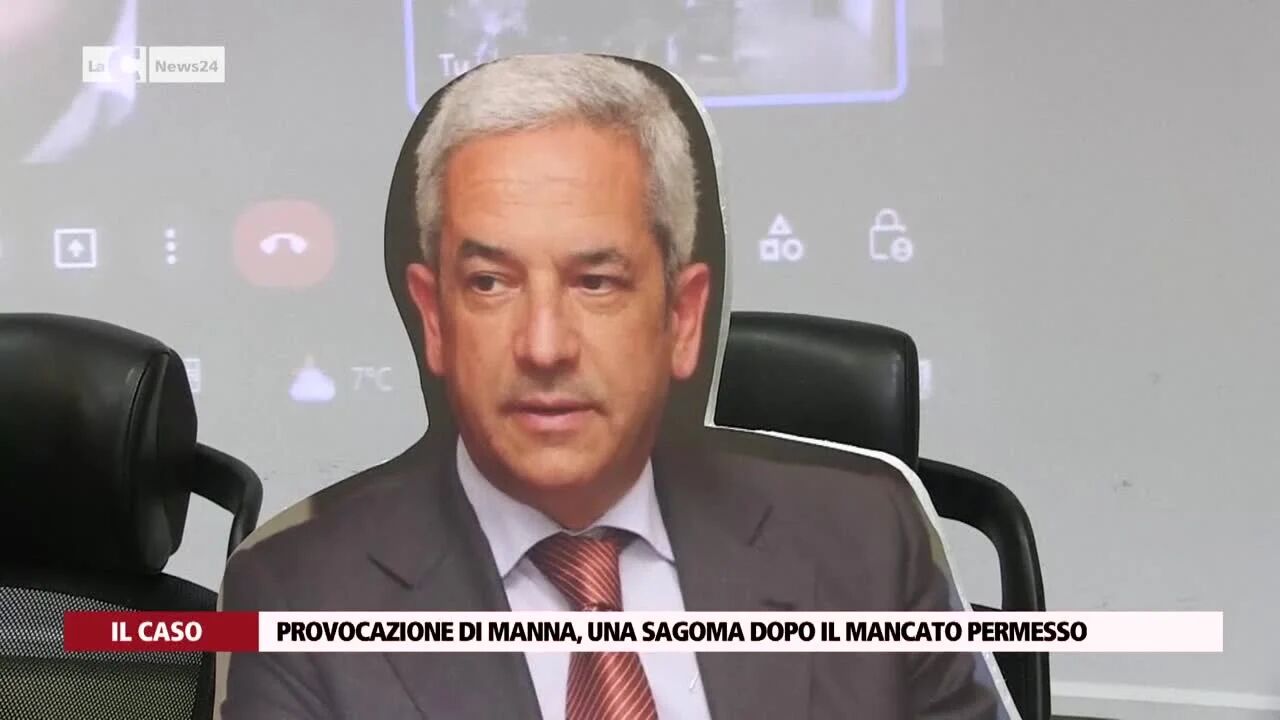 Provocazione di Manna, una sagoma dopo il mancato permesso