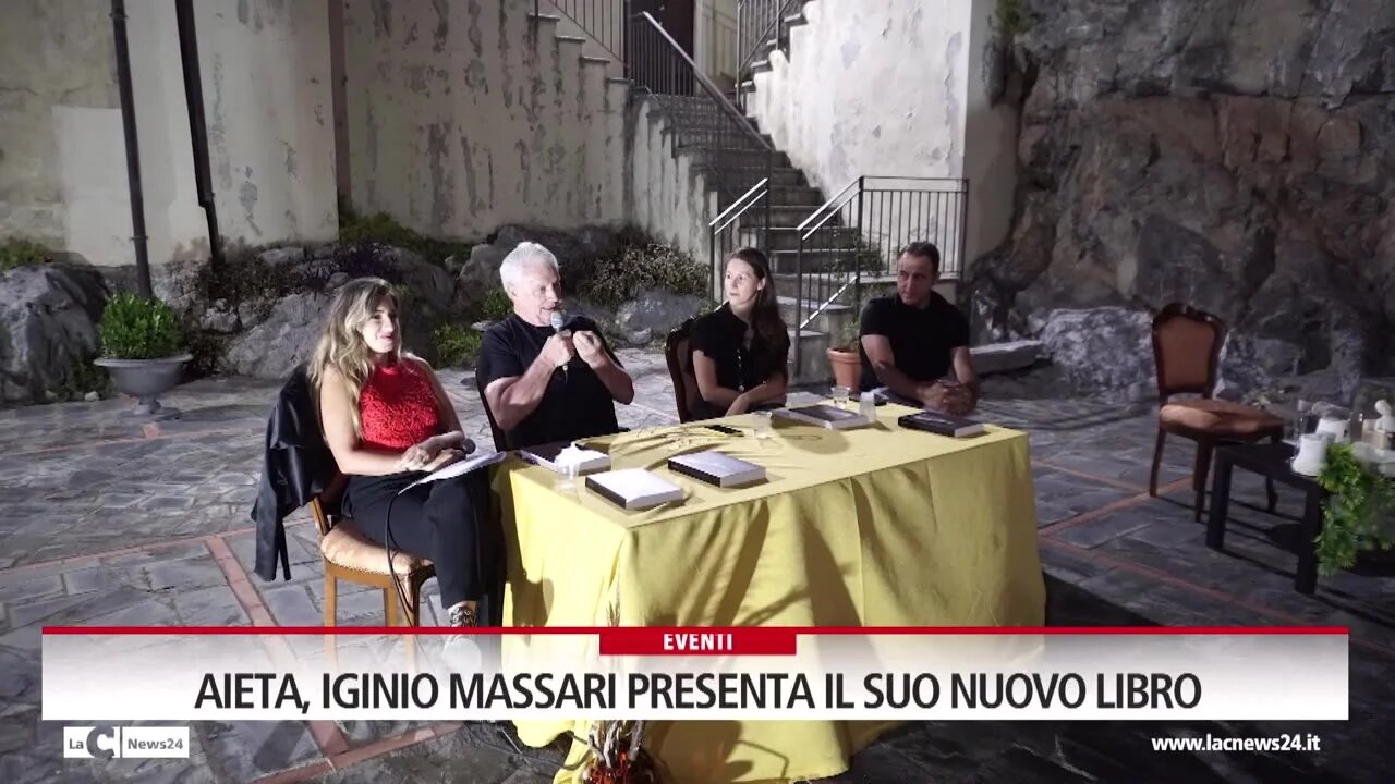 Iginio Massari presenta il suo nuovo libro in anteprima nazionale ad Aieta e rivela: «Ho acquistato qui due appartamenti»