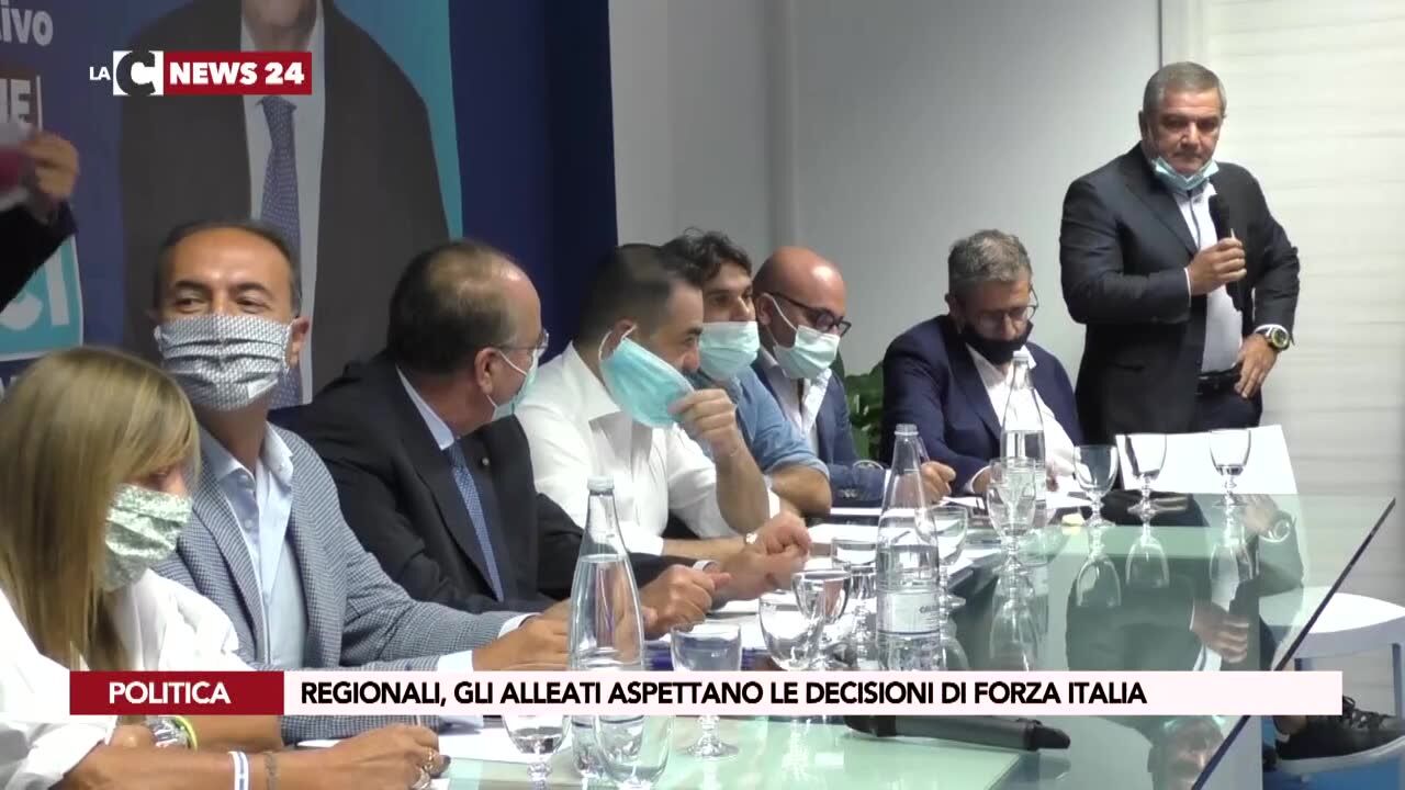 Regionali, gli alleati aspettano le decisioni di Forza Italia