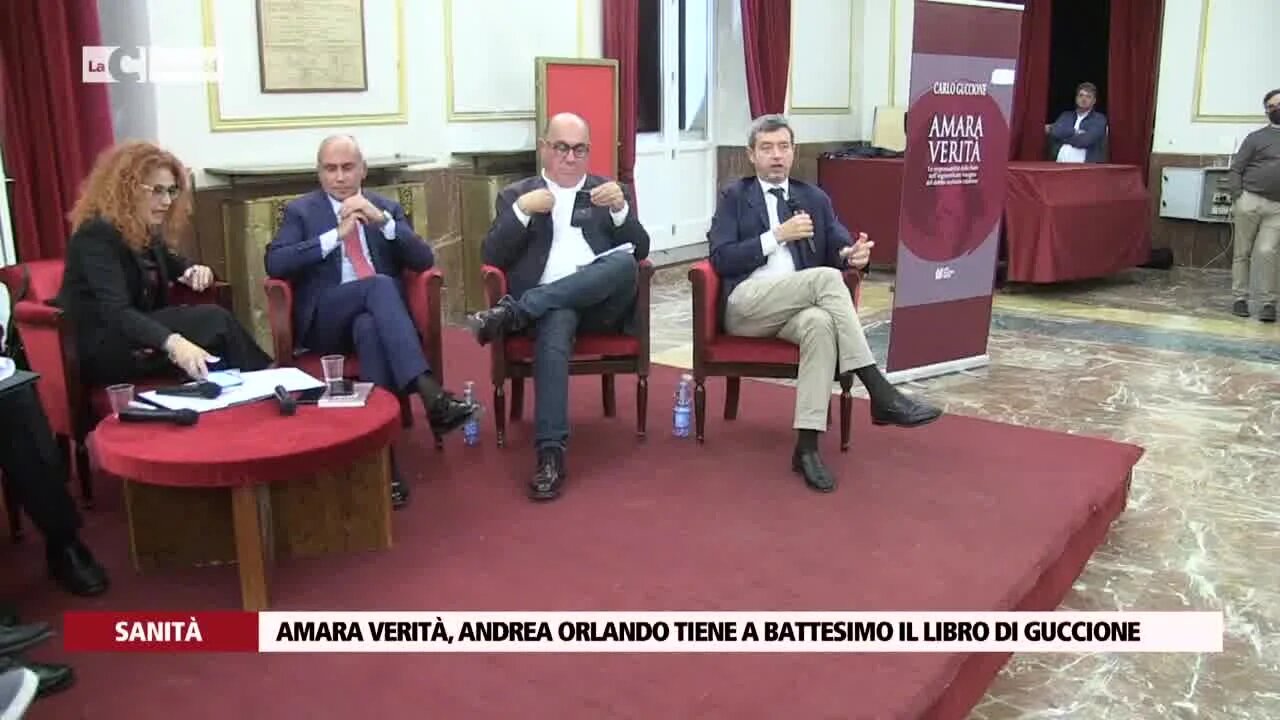 Amara verità, Andrea Orlando tiene a battesimo il libro di Guccione