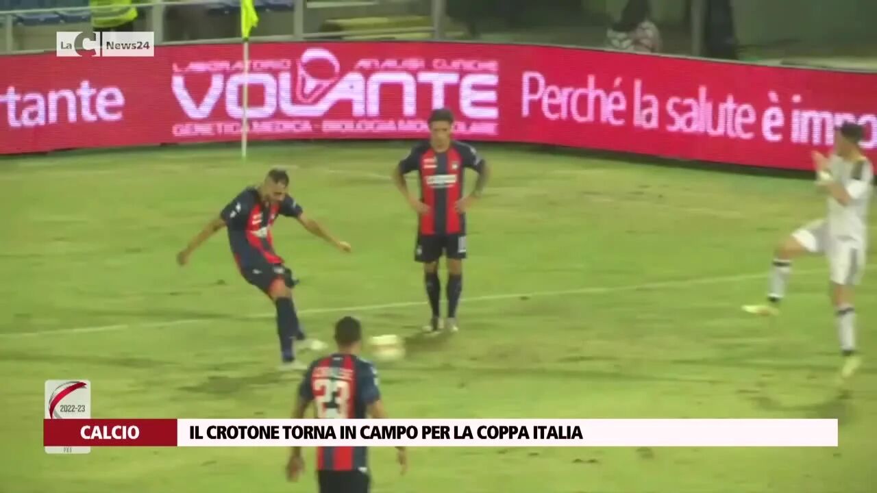 Il Crotone torna in campo per la Coppa Italia