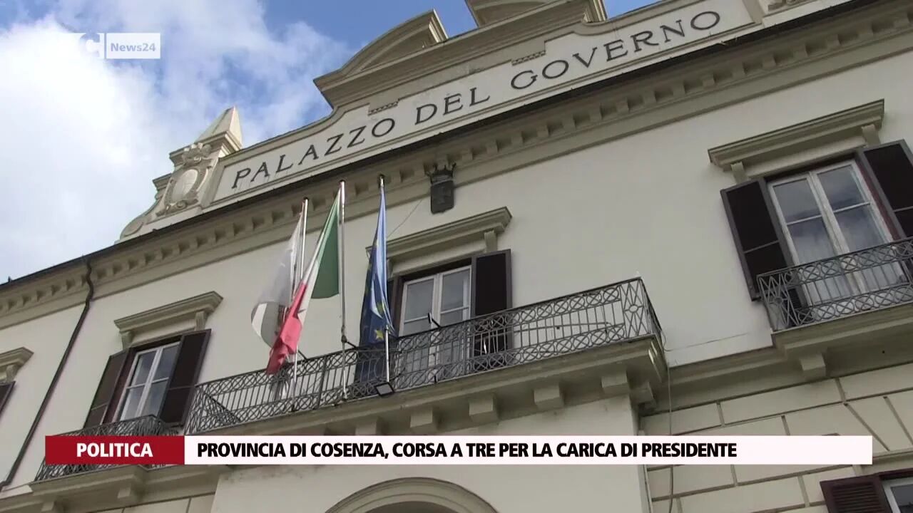  Provincia di Cosenza, corsa a tre per la carica di presidente