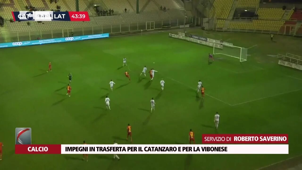 Impegni in trasferta per il Catanzaro e per la Vibonese